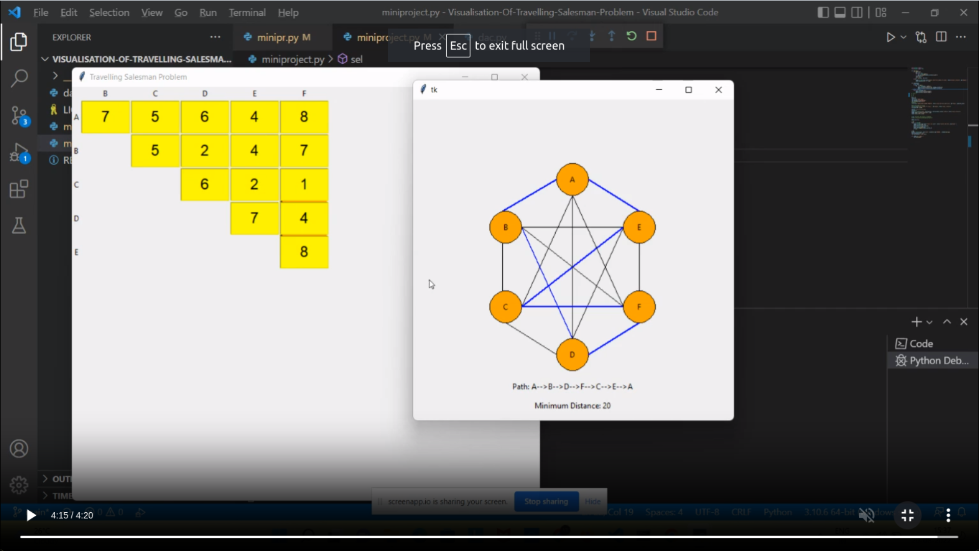 Travelling Salesman Visualisation Preview image